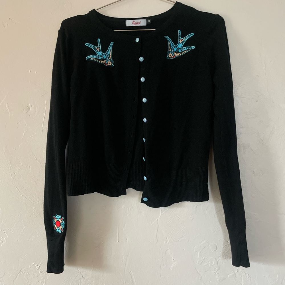 Swallow Pinup Cardigan Banned Retro